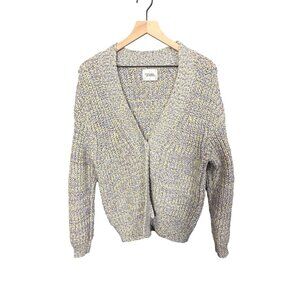 Stitches & Stripes Womens Marled Open Front Cardigan Sweater S Multicolor Acryli